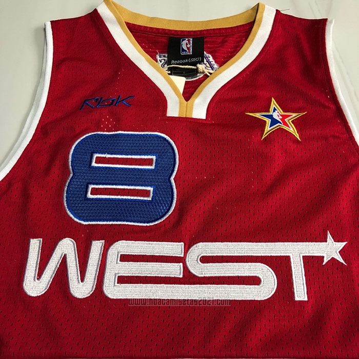 Camiseta All Star 2006 Kobe Bryant #8 Rojo Blanco